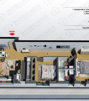 Tomis Plus, Apartament 3 camere cu loc de parcare, YOA Residence – 73 mp